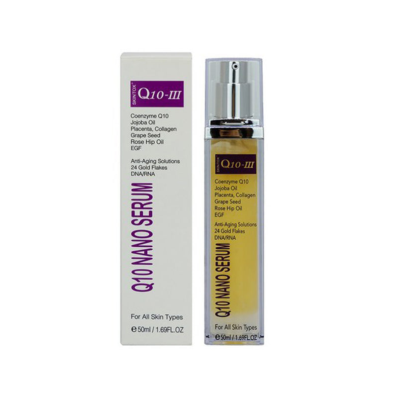 Skintox] Q10-lll NANO SERUM Coenzyme Q10, Jojoba Oil, Placenta