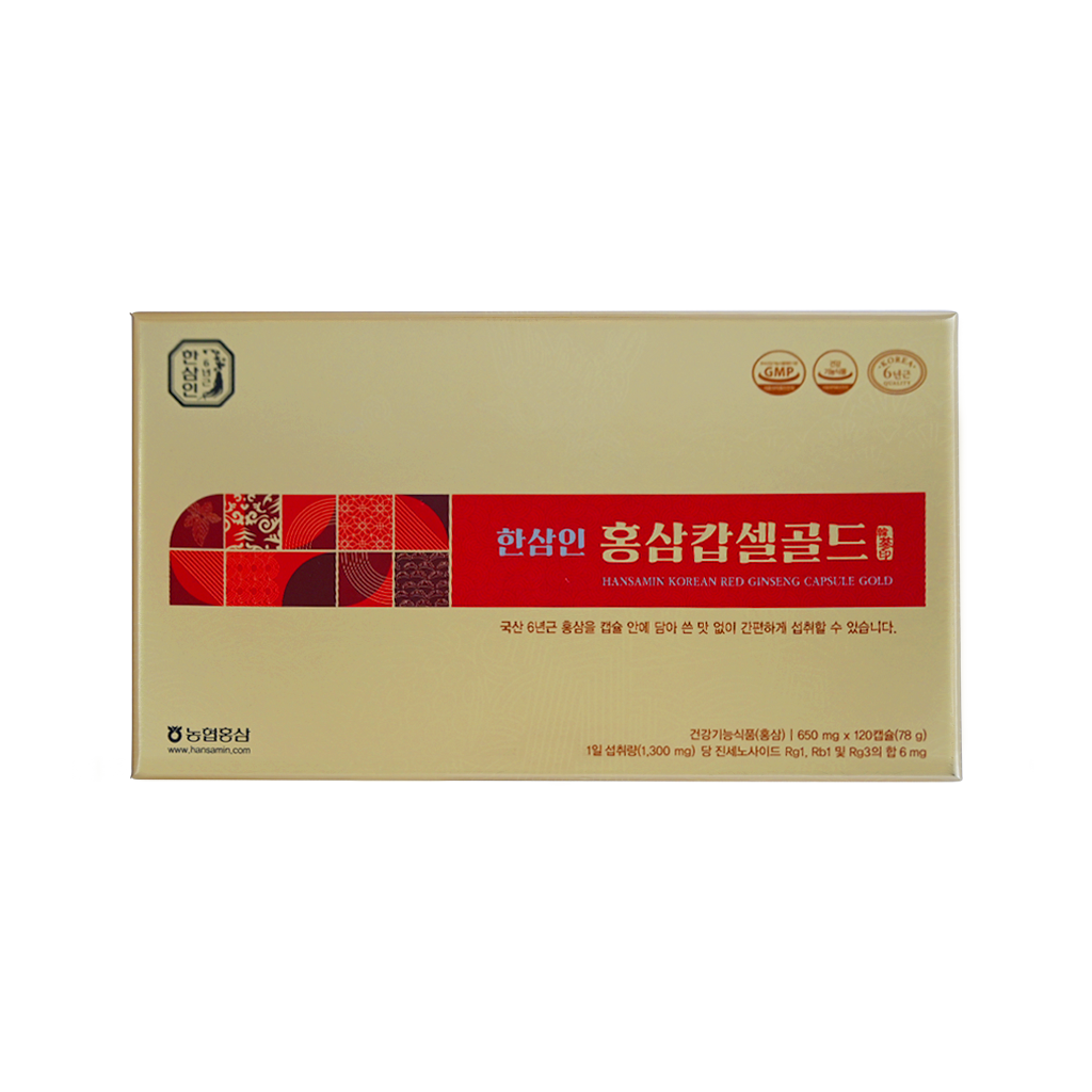Korean Red Ginseng Capsule Gold 650mg*120 caps