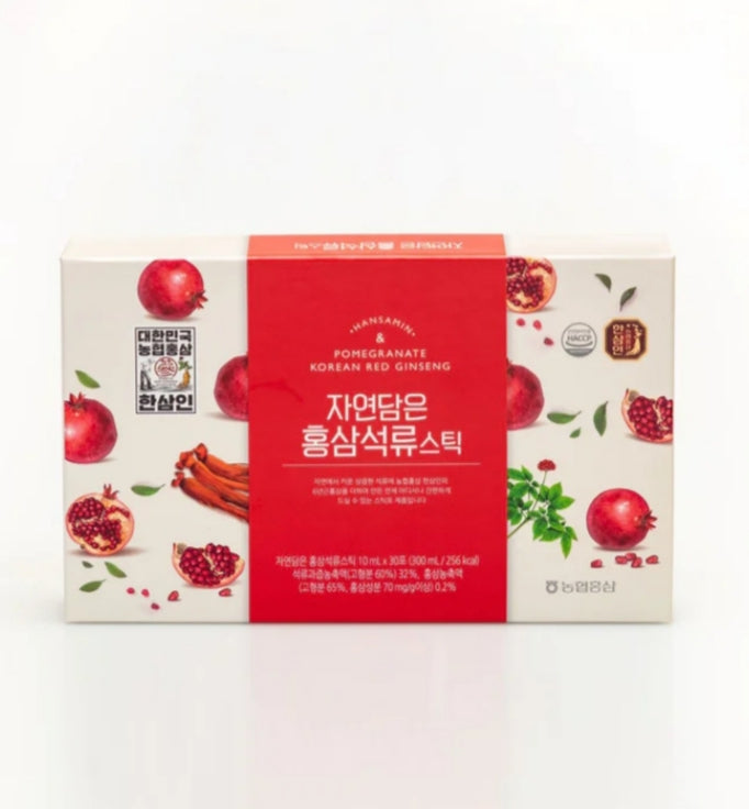 Pomegranate with Korean Red Ginseng 10ml x 30 stick pouches / 30 days serving