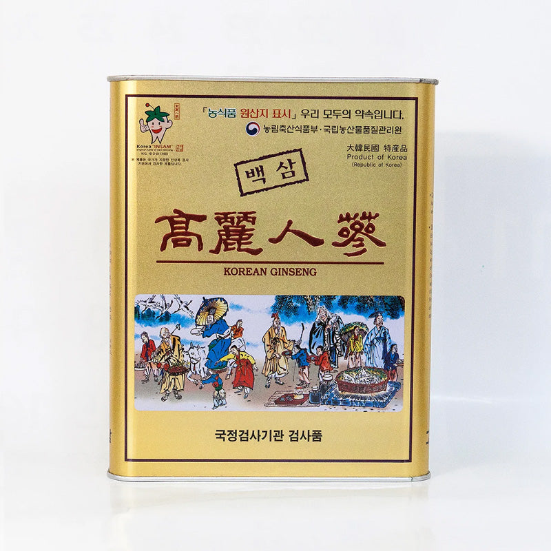 Top Grade 6-Year-Old Korean Ginseng (Dried White Ginseng) / 300g 15 Roots