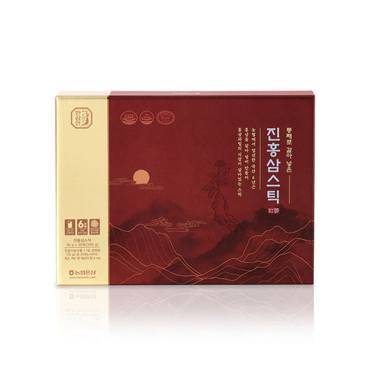Whole Root Korean Red Ginseng Stick / 10g x 30 sticks