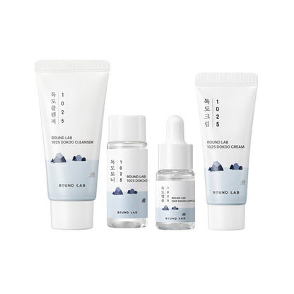 [K-beauty] 1025 DOKDO Trial Kit (Cleanser 30ml/ Toner 20ml/ Ampoule 10ml/ Cream 20ml)