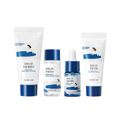 [K-beauty] Birch Juice Trial Kit (Cleaner 30ml/ Toner 20ml/ Ampoule 10ml/ Cream 20ml)