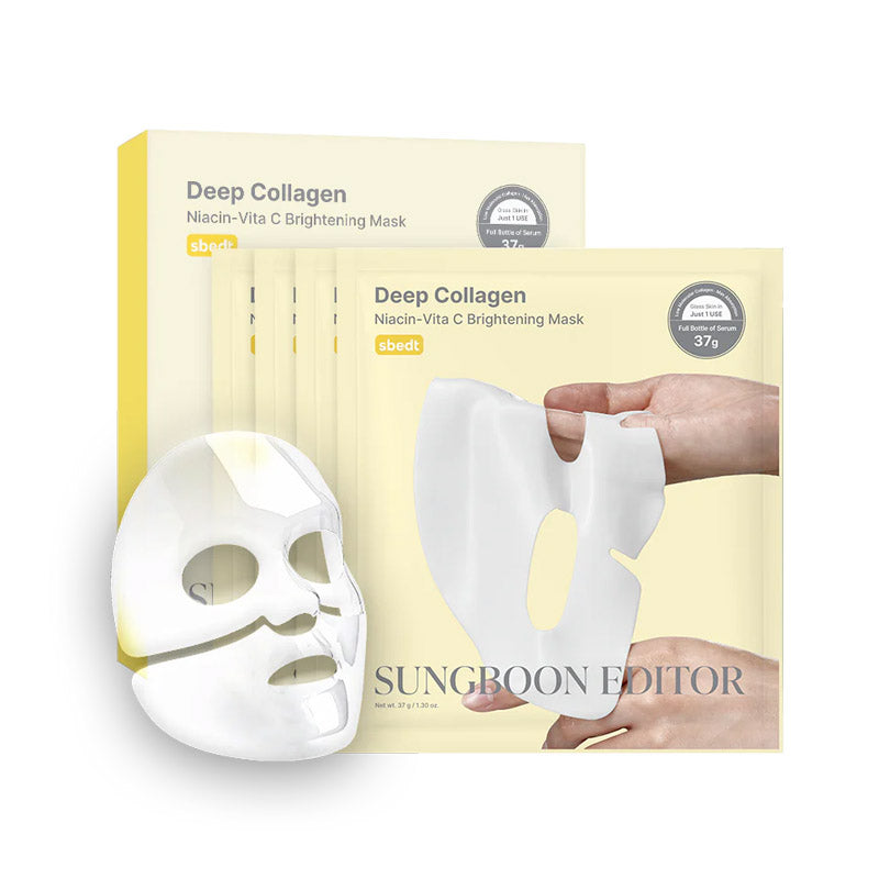 [K-beauty] SUNGBOON EDITOR Deep Collagen Niacin Vita C Brightening Mask (sbedt) 37g *4ea