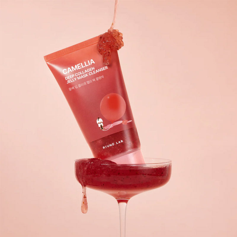 [K-beauty] Round LAB Camellia  DEEP COLLAGEN JELLY Mask CLEANSER 150ml