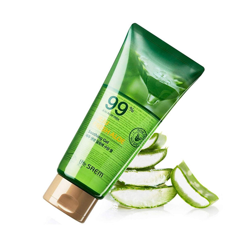 [K-beauty] The-SAEM Jeju Fresh Aloe Soothing Gel 99% Tube Type 300ml