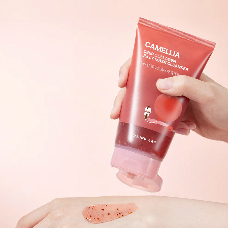[K-beauty] Round LAB Camellia  DEEP COLLAGEN JELLY Mask CLEANSER 150ml