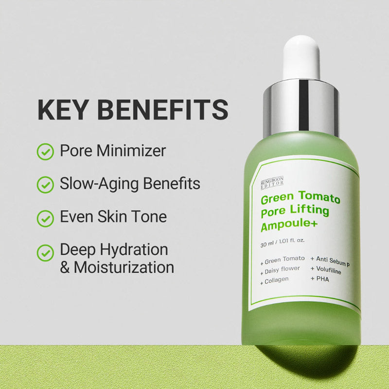 [K-beauty] SUNGBOON EDITOR Green Tomato PORE LIFTING Ampoule+(**FLASH OFFER **)