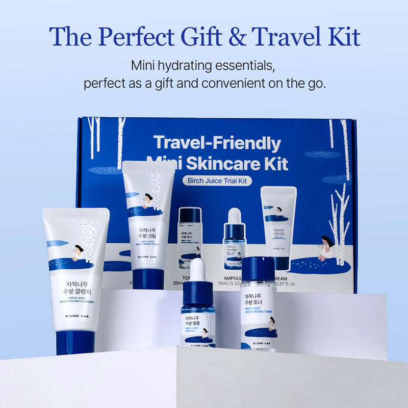 [K-beauty] Birch Juice Trial Kit (Cleaner 30ml/ Toner 20ml/ Ampoule 10ml/ Cream 20ml)