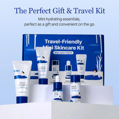[K-beauty] Birch Juice Trial Kit (Cleaner 30ml/ Toner 20ml/ Ampoule 10ml/ Cream 20ml)