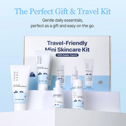 [K-beauty] 1025 DOKDO Trial Kit (Cleanser 30ml/ Toner 20ml/ Ampoule 10ml/ Cream 20ml)