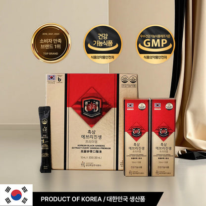 Korean Black Ginseng Extract Stick Premium / 30days serving