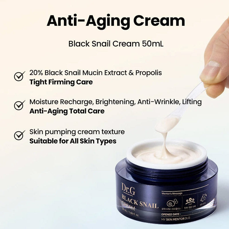 [K-beauty] Dr. G BLACK SNAIL PRESTIGE SET