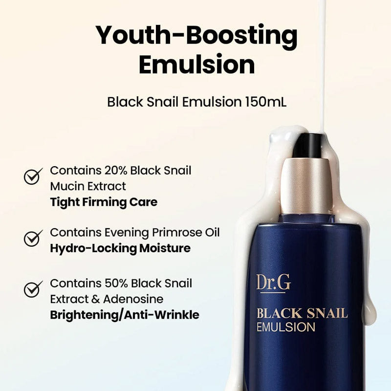 [K-beauty] Dr. G BLACK SNAIL PRESTIGE SET