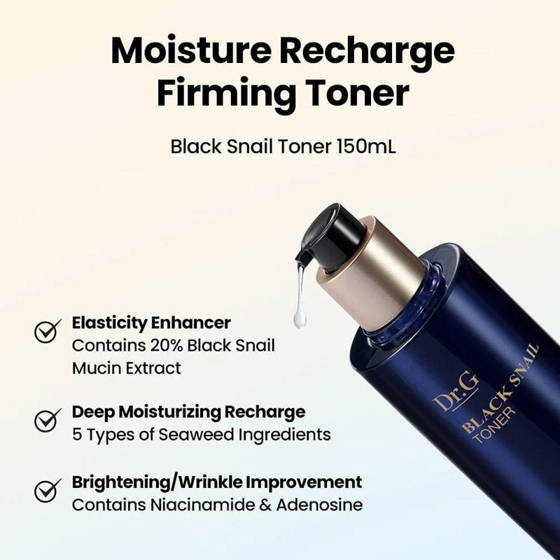 [K-beauty] Dr. G BLACK SNAIL PRESTIGE SET