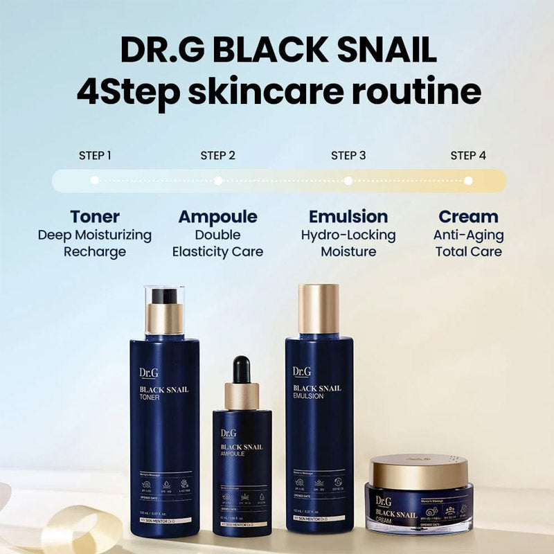 [K-beauty] Dr. G BLACK SNAIL PRESTIGE SET