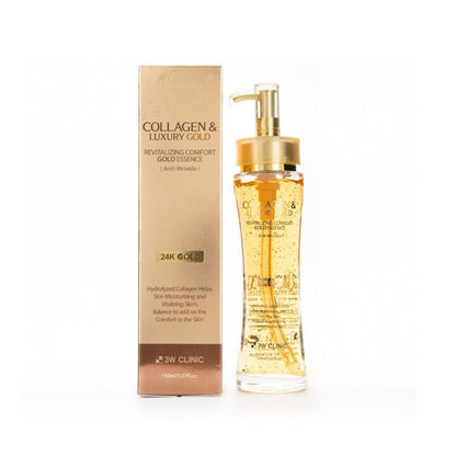 [K-beauty] 3W Clinic COLLAGEN & LUXURY GOLD Revitalizing Comfort GOLD ESSENCE [Anti-Wrinkle] 150ml