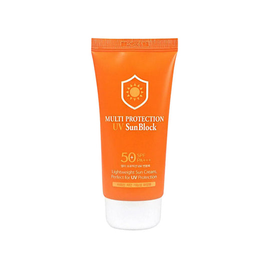 [K-beauty] 3W Clinic Multi Protection UV SunBlock SPF 50+/ PA+++ Lightweight Sun Cream, Perfect for UV Protection