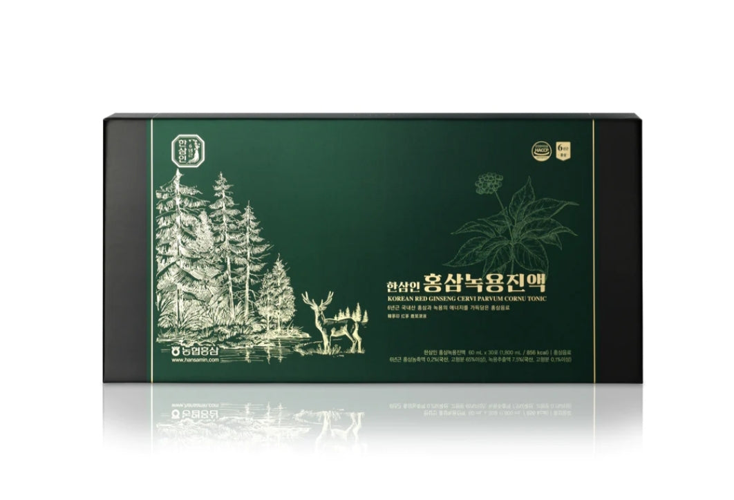 [Hansamin] Korean Red Ginseng Cervi Parvum Cornu Tonic 60mL x 30 pouches / 30 Days Serving