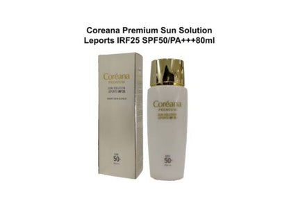 [K-beauty] Coreana Premium Sun Solution Leports IRF 25 SPF 50+/PA+++ (Sunscreen Function)