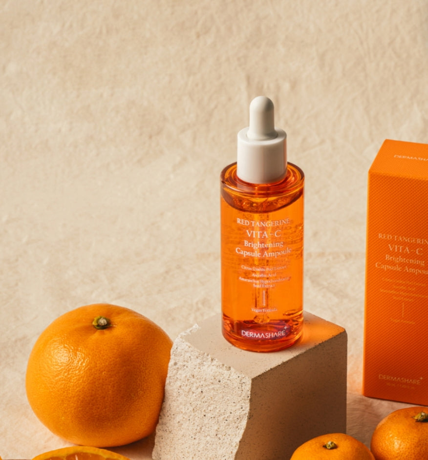 [K-beauty] Dermashare Red Tangerine VITA-C Brightening Capsule Ampoule