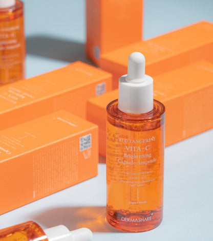 [K-beauty] Dermashare Red Tangerine VITA-C Brightening Capsule Ampoule