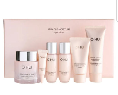 [K-beauty] O Hui Miracle Moisture Ceramide Boosting Cream Special Set (6 Items)