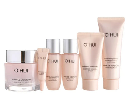 [K-beauty] O Hui Miracle Moisture Ceramide Boosting Cream Special Set (6 Items)