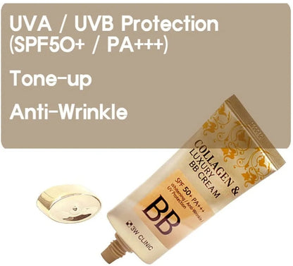 [K-beauty] 3W Clinic Collagen &Luxury GOLD BB Cream/Whitening/Anti-Wrinkle UV Protection