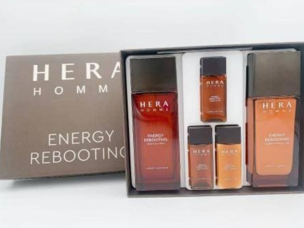 [K-beauty] HERA HOMME Energy Rebooting Taurine+ Keratinase (5 items)