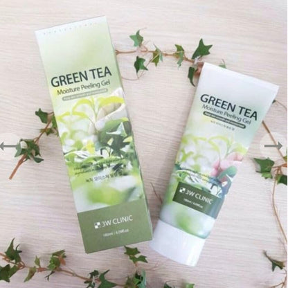 [K-beauty] 3W CLINIC GREEN TEA Moisture Peeling Gel 180ml