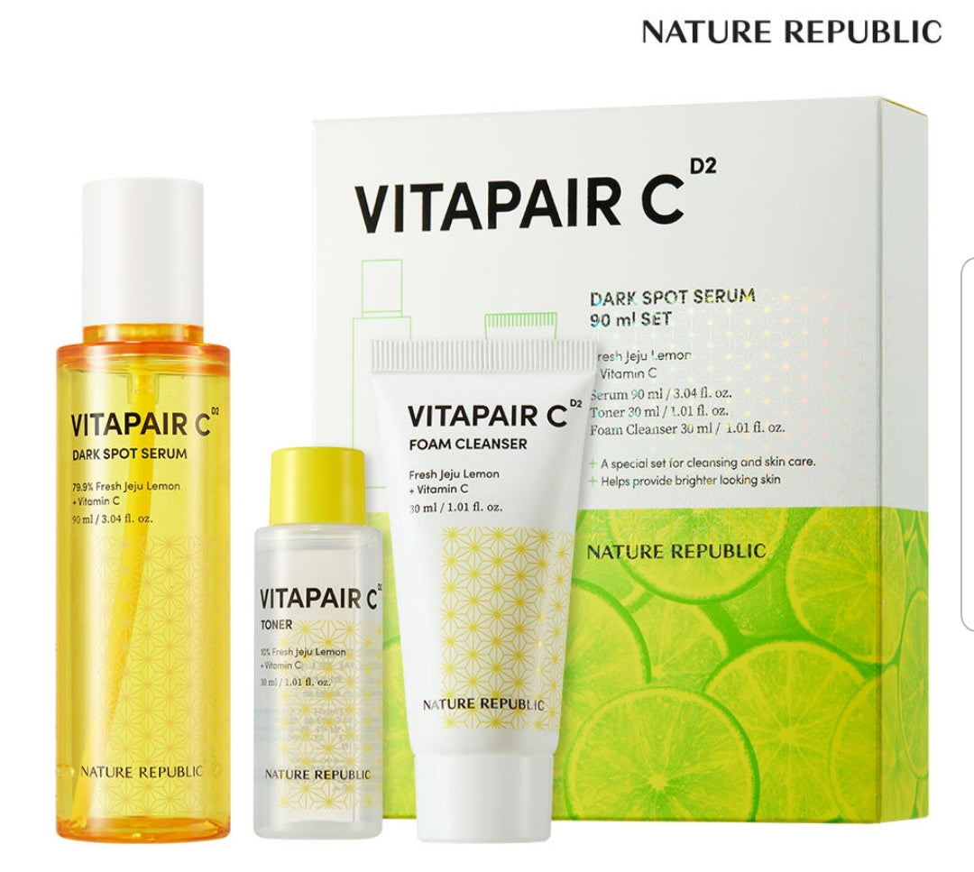 [K-Beauty] Nature Public Vitamin C Dark Spot Serum +(Toner & Serum & Cotton wipe 25ea gifts)