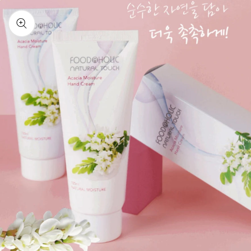 [K-beauty] FoodaHolic Natural Touch ACACIA Moisture Hand Cream 100ml