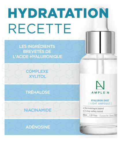 [K-beauty] Coreana AMPLE:N Hyaluronic SHOT Hydration Ampoule