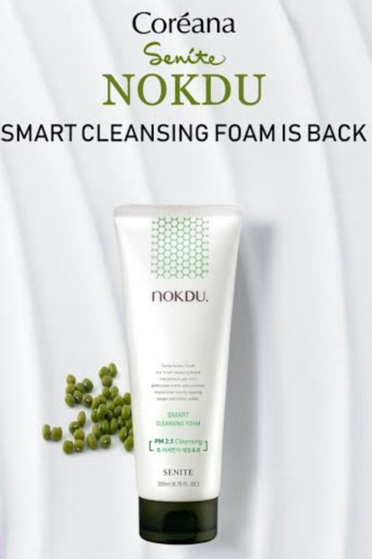 [K-beauty] Coreana SENITE Nokdu Smart  Cleansing Foam 200ml