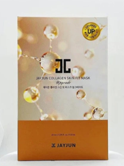 [K-Beauty] JayJun Collagen Skin Fit Mask UPGRADE-Wrinkle improvement (10sheets)