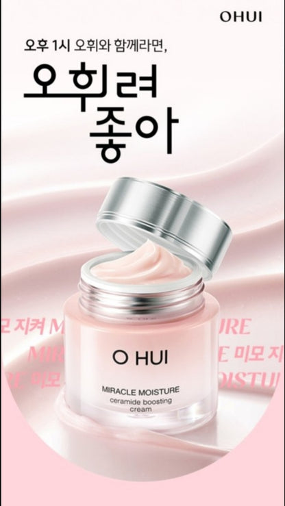 [K-beauty] O Hui Miracle Moisture Ceramide Boosting Cream Special Set with 3 gifts