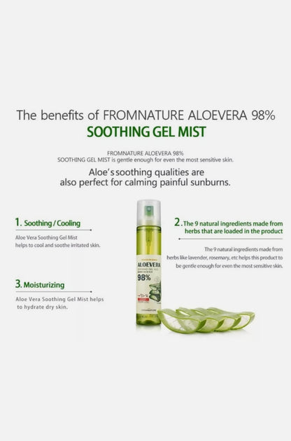 [K-beauty] Fromnature Aloevera 98% Soothing Gel MIST 120ml