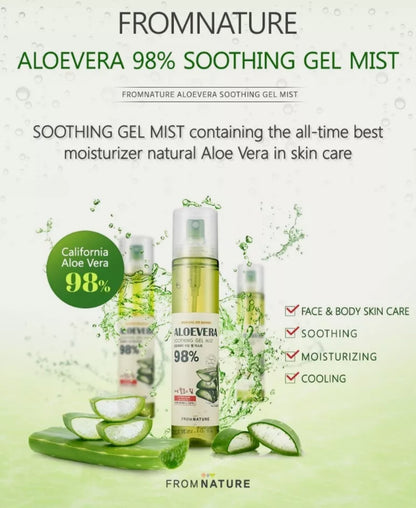 [K-beauty] Fromnature Aloevera 98% Soothing Gel MIST 120ml