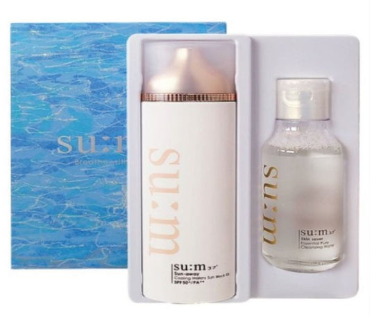 [K-beauty] Su:m 37 Sun-away Cooling Watery Sun Block 100ml+ Skin Saver Cleansing Water 100ml