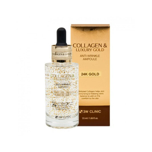 [K-beauty] 3W CLINIC Collagen & Luxury GOLD Anti-Wrinkle AMPOULE 55ml