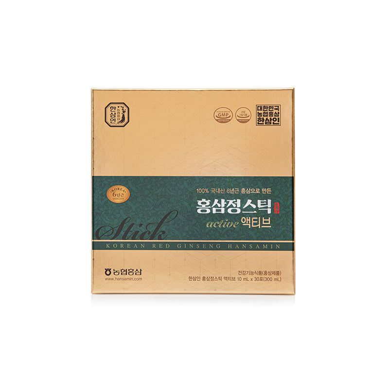 [Hansamin] Korean Red Ginseng Extract Stick ACTIVE (10mlx 32 sticks)