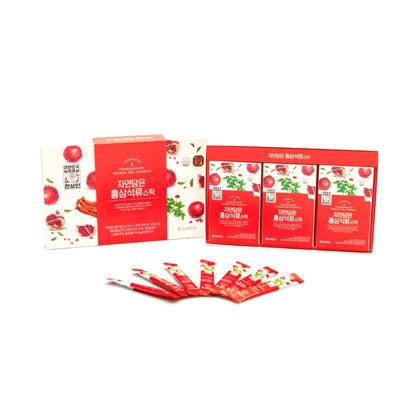 [Hansamin] Pomegranate with Korean Red Ginseng 10ml x 30 stick pouches / 30 days serving