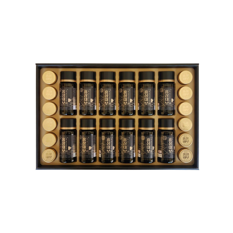 [Hansamin] KOREAN RED GINSENG GIFT SET ROYAL No.2 / 75ml x 12 bottles & 3.75g x 12 pills