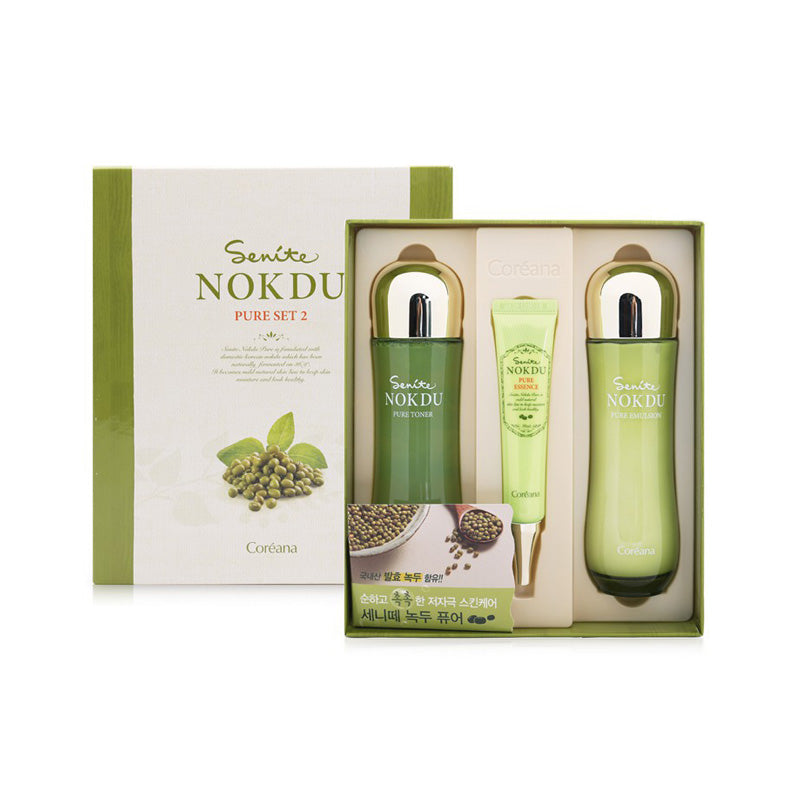 [K-beauty] Coreana Senite NOKDU Pure Set 2