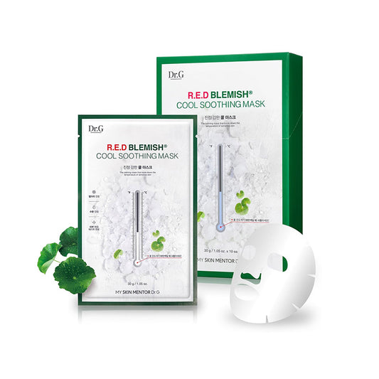 [K-beauty] Dr. G  R.E.D. Blemish Cool Soothing Mask Pack (10 Sheets)
