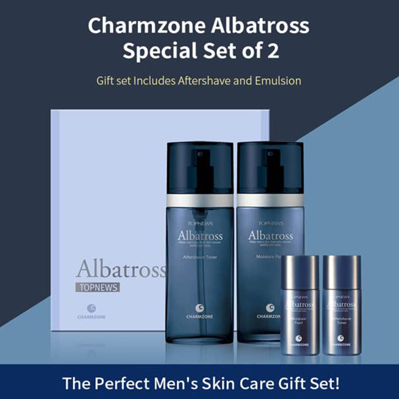 [K-Beauty] Charmzone TOP NEWS Albatross Double Set(for men) After shave Set