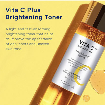 [K-beauty] MISSHA VITA C plus Ascorbic Acid BRIGHTENING TONER
