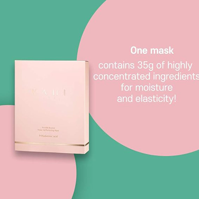 [K-Beauty] KAHI Seoul Wrinkle Bounce Water full Perfecting Mask 9 Hyaluronic Acid (6ea)