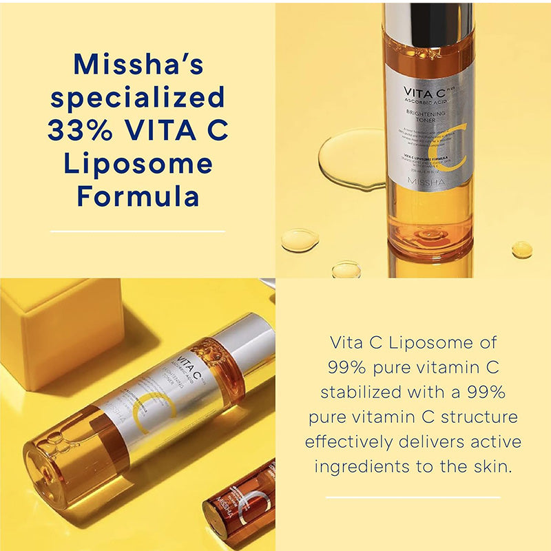 [K-beauty] MISSHA VITA C plus Ascorbic Acid BRIGHTENING TONER